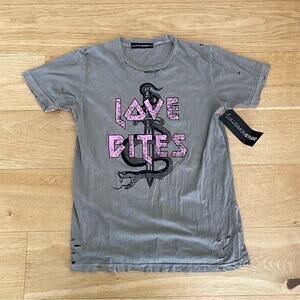 LuluSimonStudio Love Bites Tee in Gray